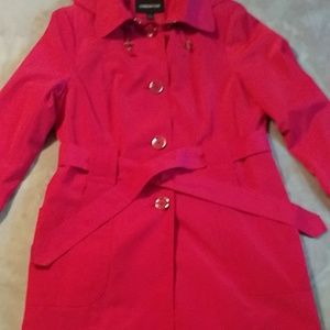 London Fog women's belted raincoat with hood